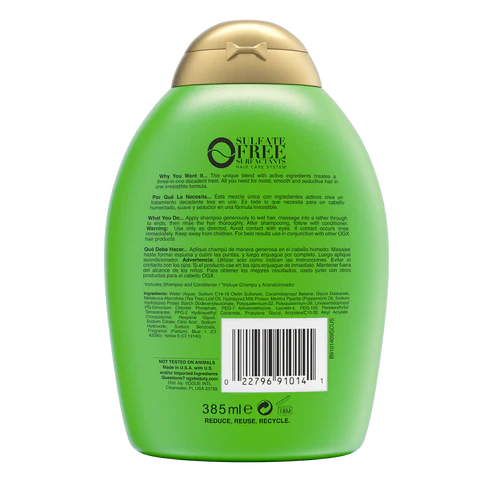 OGX Hydrating TeaTree Mint shampoo